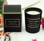 Small Scented Soy Wax In Black Glass Jar Candles Without Logo - Image 5
