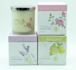 Scented Frosted Glass Jar Candles With Iron Cover Custom Pattern - Image 4