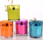 Hot Sale Tropical Style Aromatherapy Colored Glass Jar Soy Wax Candles - Image 5