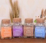 New Simple Style Scented Square Glass Jar Candles With Wood Cover - Image 4