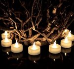 Flameless Votive Candles Battery Operated Led Tea Lights Flickering Amber Tealight Candles - Image 5