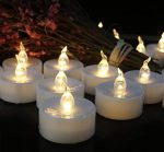 Battery Operated Flickering Warm White Flame Christmas Tealight Candle - Image 3