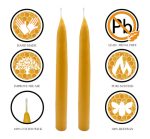 Wholesale Hand Dipped Beeswax Taper Candles - Image 2