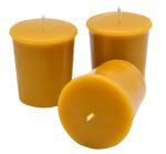 Homemade Natural Beeswax Votive Candles