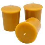 Homemade Natural Beeswax Votive Candles