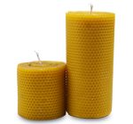 Rolled Beeswax Pillar Candles - Image 5