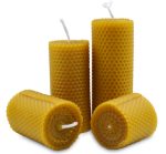 Rolled Beeswax Pillar Candles - Image 4