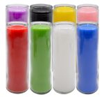 Solid Color Glass 7 Day Candles - Image 2