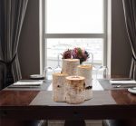 Beautiful rustic birch bark wooden tealight candle holders - Image 3