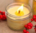 Beeswax Candles In Glass Jars - Image 5