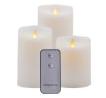 4" X 5"/7"/9" Moving Flame LED Pillar Candles with Timer