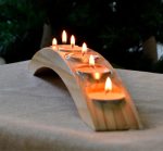 Wooden Bridge Shape Tealight Candle Holder - Image 5