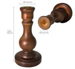 Wooden Taper Candle Holder - Image 5