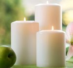 White Plastic Classic Pillar Shape Tealight Candle Holder - Image 4