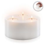 Trend White Tripple Tealight Candle Holder