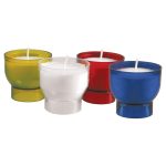 12 Hour Shaped Votive Lights With Colored Cups