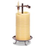 Candle by the Hour-80 Hours Vertical Candle, Eco-Friendly Natural Beeswax, With Cotton Wick