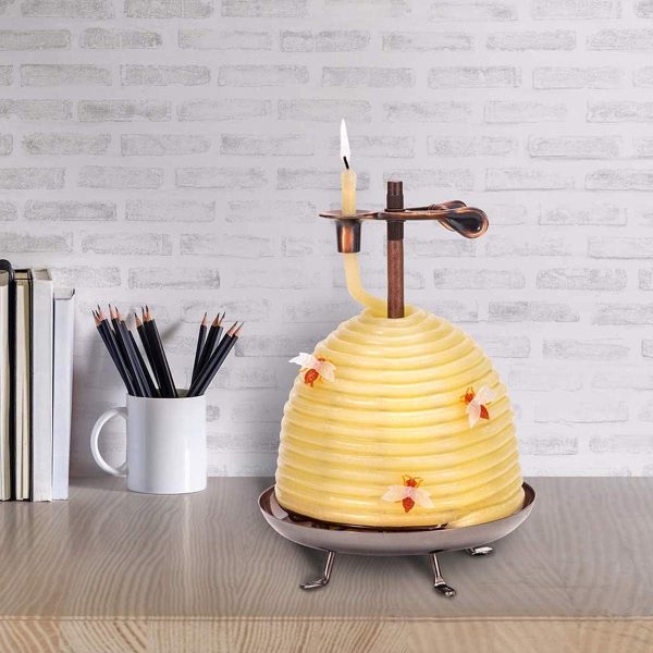 70-Hour Beehive Pure Beeswax Candles for Daily Home Lighting - Image 2