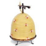 120-Hour Beehive Natural Beeswax Candles with Bees - Image 4