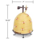 120-Hour Beehive Natural Beeswax Candles with Bees - Image 3
