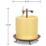 144-Hour Yellow Pure Beeswax Candles with Cotton Wick - Image 2