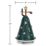 80-Hour Christmas Tree Shape Eco-Friendly Natural Beeswax Candle with 14 Charms - Image 3