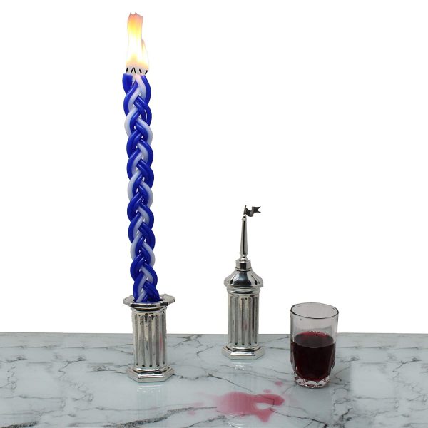 Pure Beeswax Jewish Braided Candle