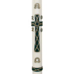 Celtic Cross Wax Relief Paschal Candle - Image 2