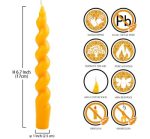 Spiral Beeswax Taper Candle wholesale