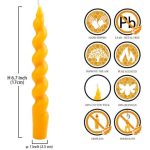 Spiral Beeswax Taper Candle wholesale