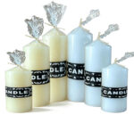 White Church Pillar Candles