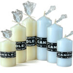 White Church Pillar Candles