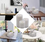 Modern‑Style White Plastic Faux‑Pillar Tealight Candle Holders for Indoor Home & Event Decor - Image 6