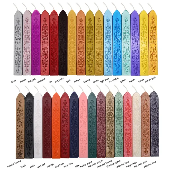 Sealing Wax Sticks for Letters Diplomas with Wicks Stamp Wedding Invitations - Image 2