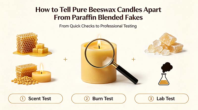How to Tell Pure Beeswax Candles Apart From Paraffin Blended Fakes