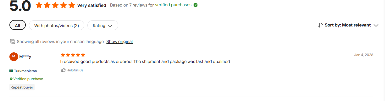 Customer reviews from Turkmenistan
