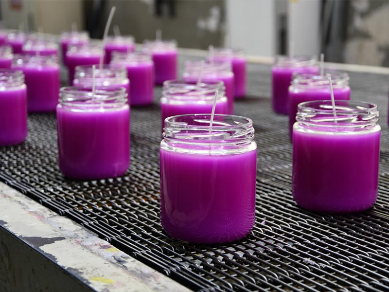 Making beeswax candles Scented candles
