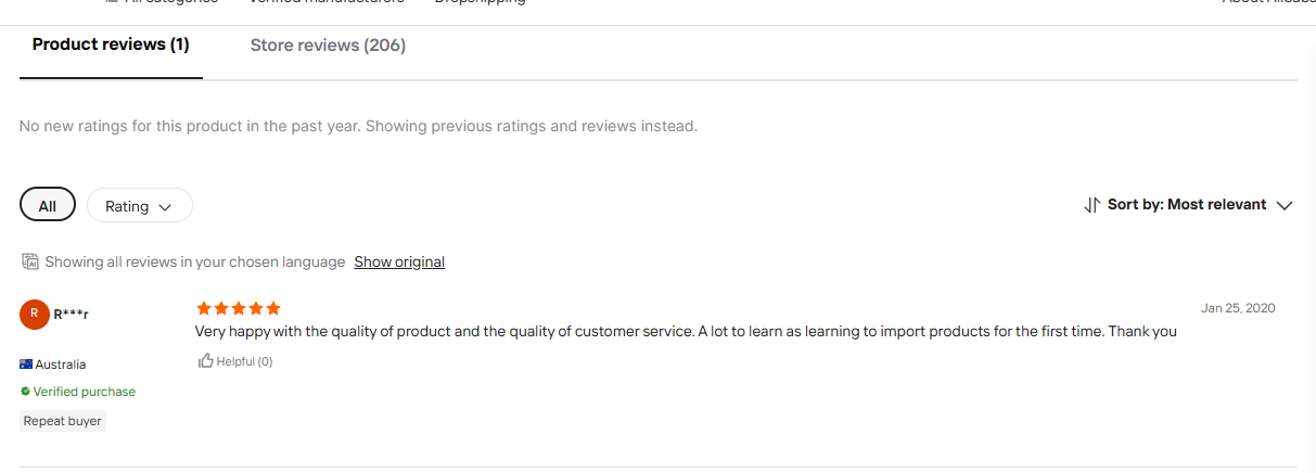 A review from another Australian customer