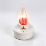 Wholesale small, white, battery-operated candles for cemeteries