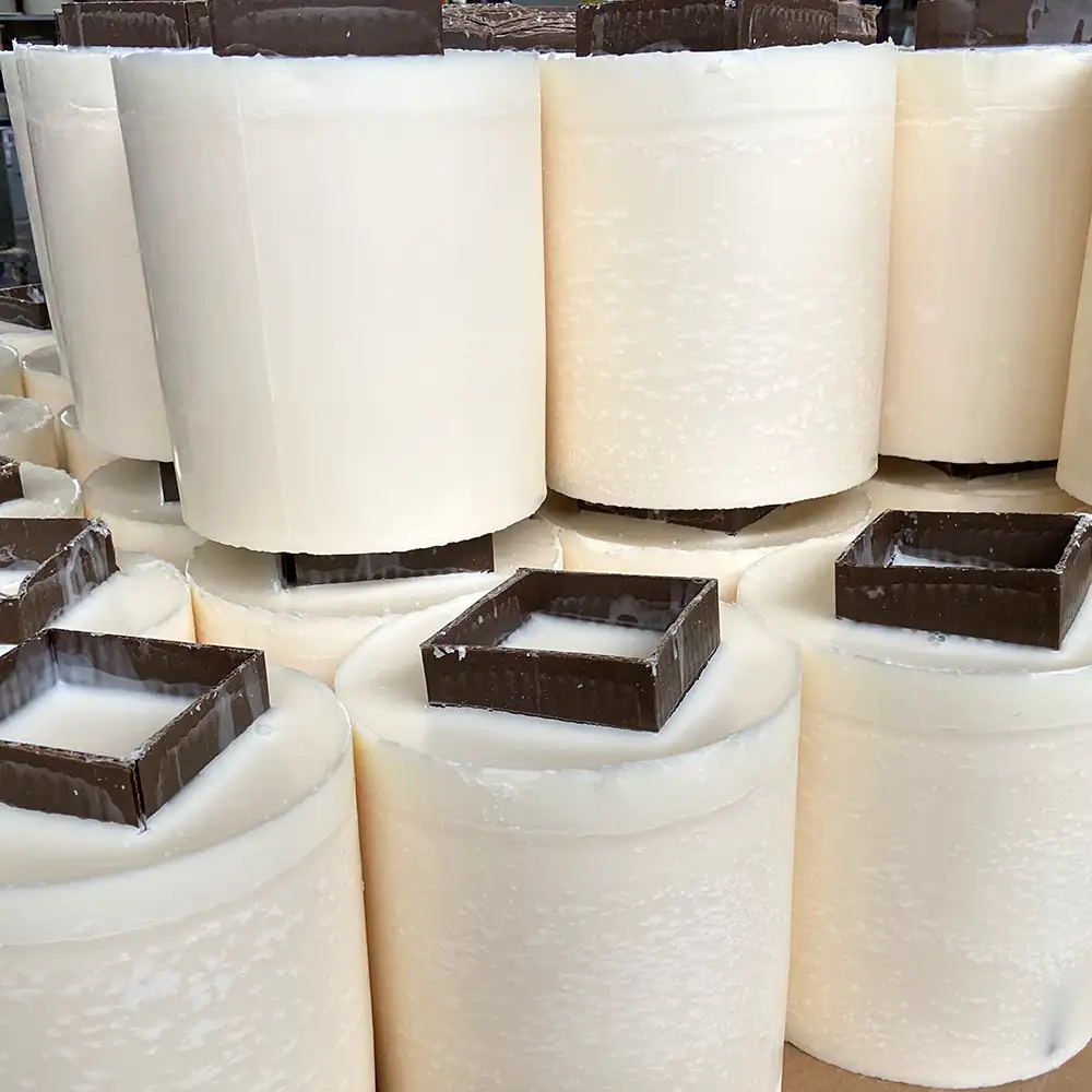 Producing anti-frost candles for vineyards