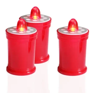 Wholesale of red artificial LED candles for use at gravesides during memorial services