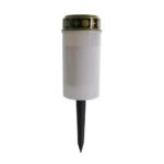 Wholesale cylindrical LED memorial candles for cemeteries with ground sockets