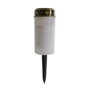Wholesale cylindrical LED memorial candles for cemeteries with ground sockets