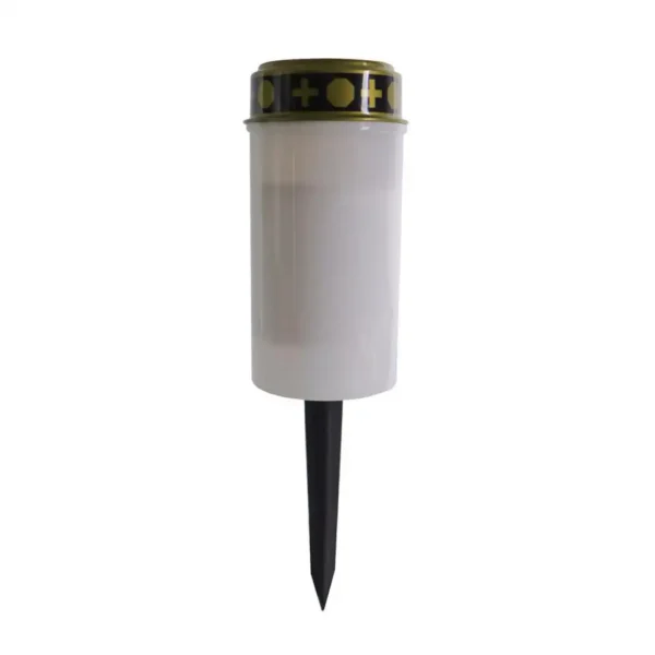 Wholesale cylindrical LED memorial candles for cemeteries with ground sockets