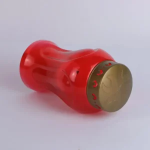 Vase-shaped LED memorial candles for cemeteries