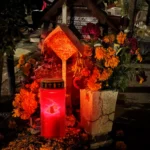 Spiral Ribbed Plastic Znicz Grave Candle Lantern