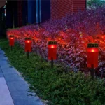Wholesale cylindrical LED memorial candles for cemeteries with ground sockets