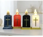 Square Cross Electronic Grave Candle