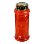 Embossed Oval Panel Plastic Znicz Grave Candle Lantern