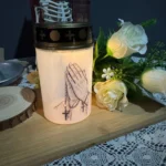 Solar-powered grave candles